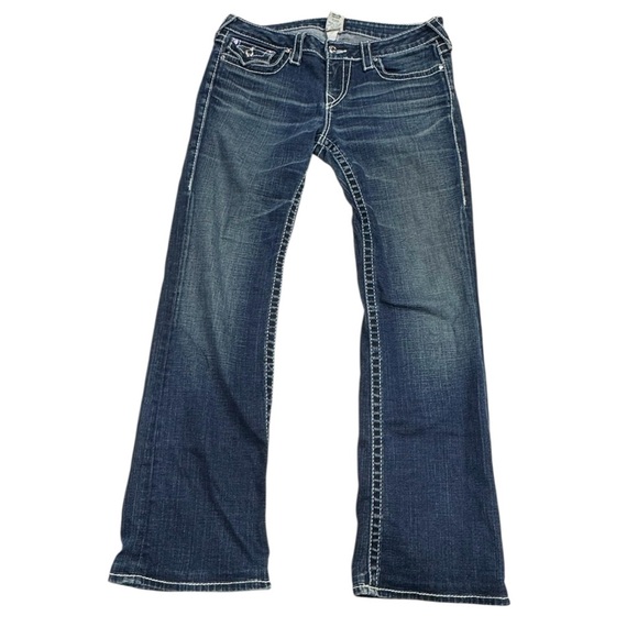 True Religion Denim - True Religion size 30 vintage style jeans with gems in grey condition pants!